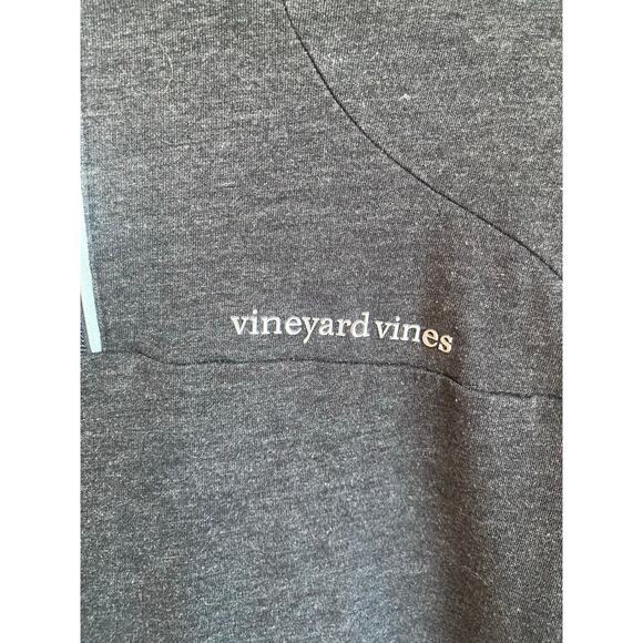 Vineyard Vines Men's Charcoal Quarter-Zip Pullover Sweater-Size S - Picture 5 of 8